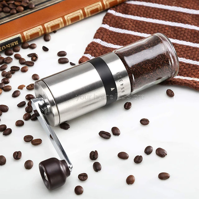 Hand Coffee Grinder Ceramic grinding core Manual Coffee Grinder for Espresso to French Press with Adjustable Coarseness 2