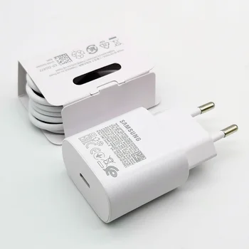 Samsung 25W Caricatore Super Veloce Tipo C Adattatore Per Galaxy S24 S23 S20 S21 S22 Plus Nota 20 10 A55 A35 A25 A15 Z Flip Fold 6 5 4 3