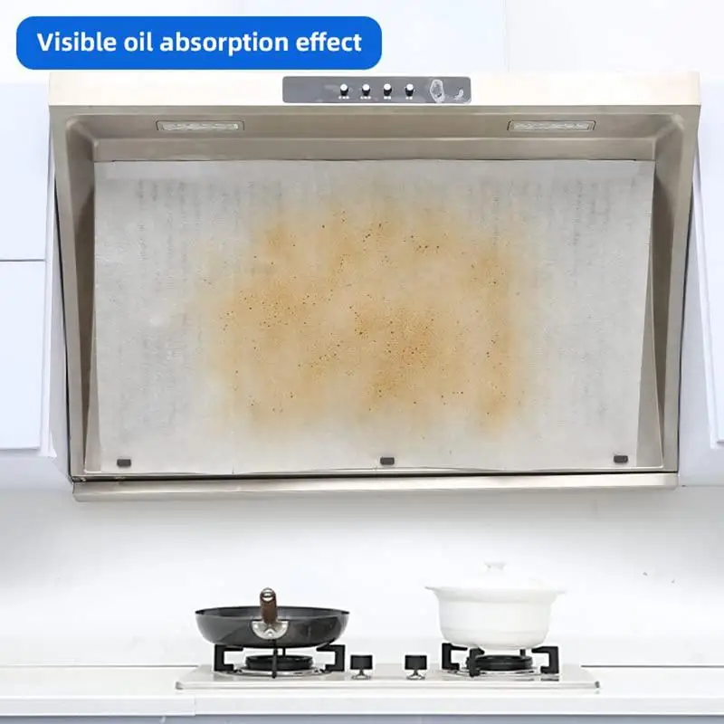 5m/10m Disposable Kitchen Hood Oil Filter Paper Range Hood Grease Filter Cooker Extractor Fan Non-woven Fabric
