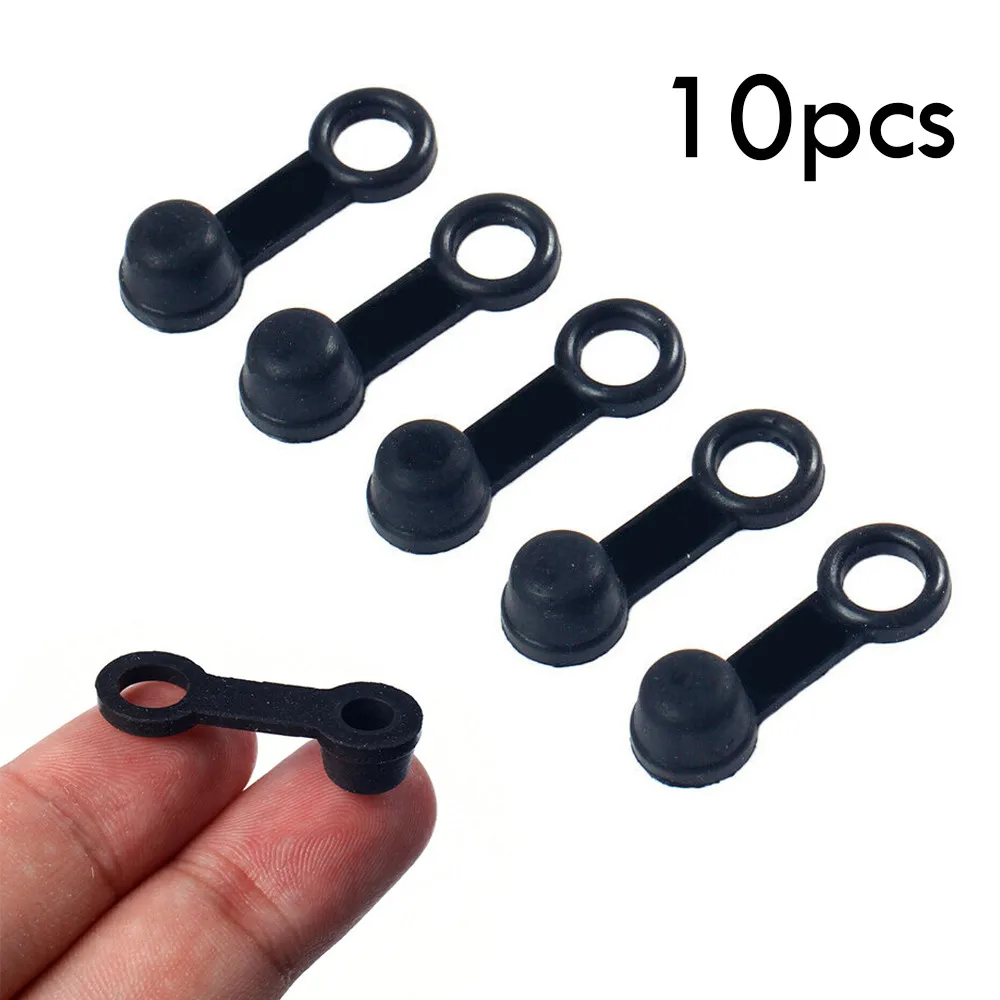 

10PCS Dust Cap Cover Black Brake Bleed Nipple Screw Rubber Fits All Bikes High Quality Replacement Part Useful
