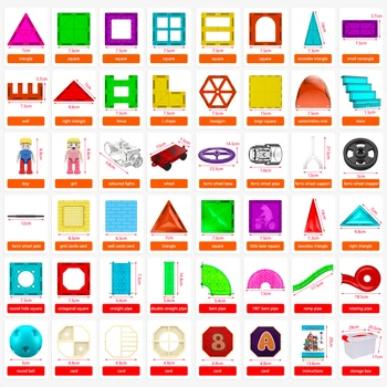 Magnetic Sheet Building Block Designer Magnet Maze Race Run Ball Marble Track Funnel Slide Brick Education DIY Toys For Children 1