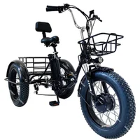 Tricycle électrique pliant à 3 roues de 20 pouces pour adultes, vélo électrique Fatbike 500w 48v pour hommes, batterie amovible 5