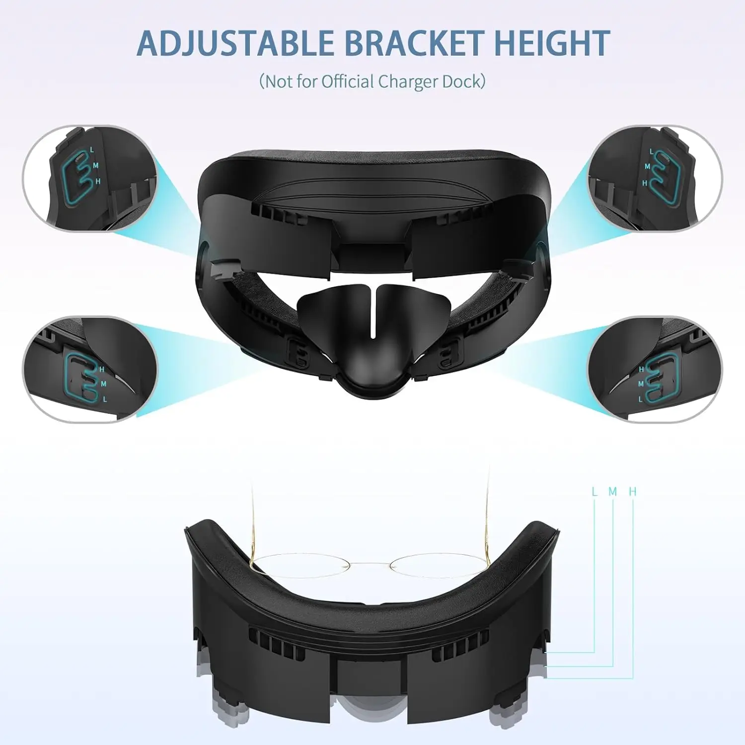 Face Pad 3PCS Thickening Cooling PU Leather Cushion Mesh Cloth Pad For Oculus quest 3 VR Accessories Set VR Face Pad Facial Interface Cushion Pad