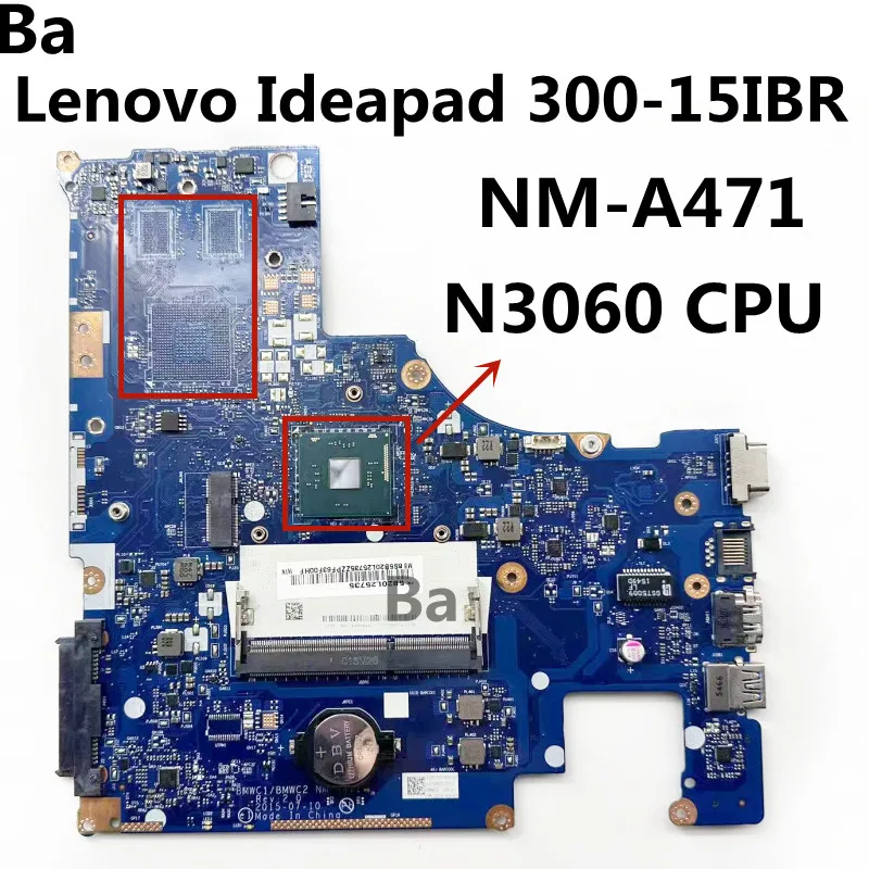 

Материнская плата для ноутбука Lenovo Ideapad 300-15IBR с процессором N3060 BMWC1/BMWC2 стандартная материнская плата 100% полностью протестирована