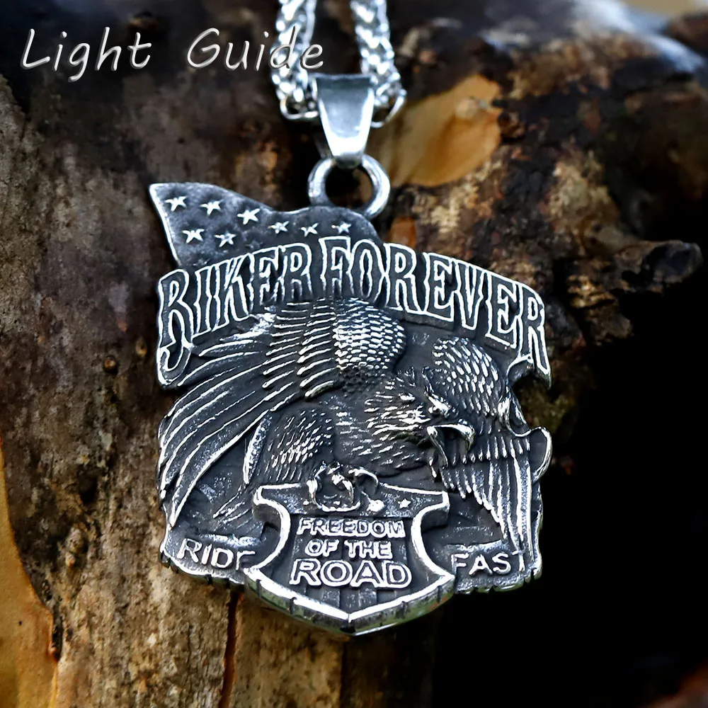 2022 Collana Da Motociclista V In Acciaio Inossidabile 316L Da Uomo Biker Forever Freedom To The Road Collana Con Ciondolo Per Regalo Spedizione Gratu