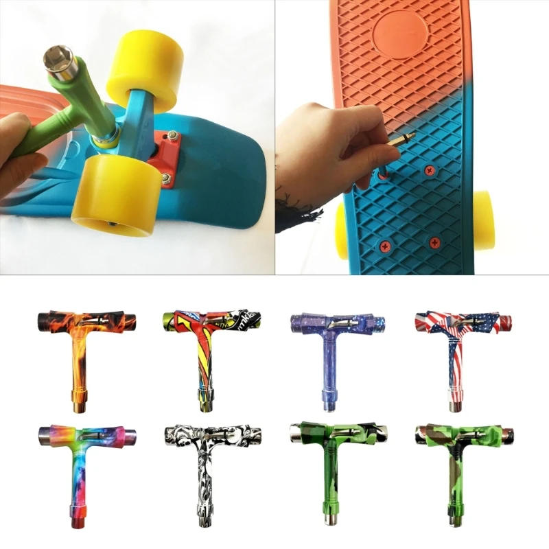 Skateboard Tools T Type Wrench Screwdriver Multifunctional