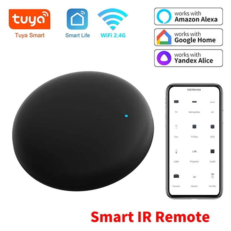 Tuya Wifi IR Remote Control Smart Life App Remote Universal Infrared Controller For Air Conditioner Works With Alexa Google Home