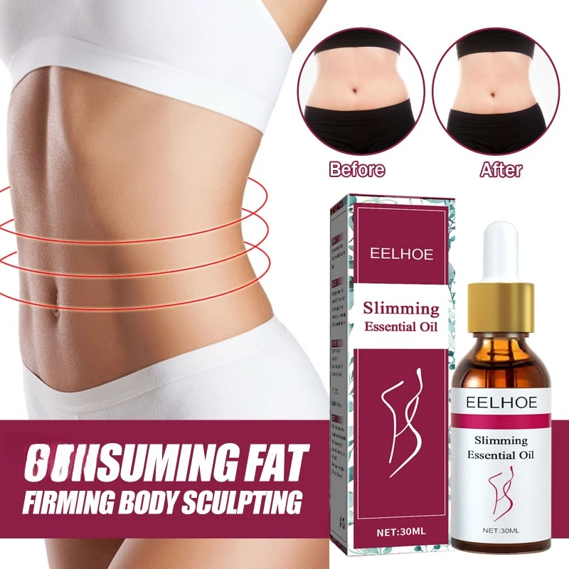 Slimming Oil Fat Burning Waist Belly Lose Weight Slim Down Firming Body Shaping Natural Plant Massage Essential Oils