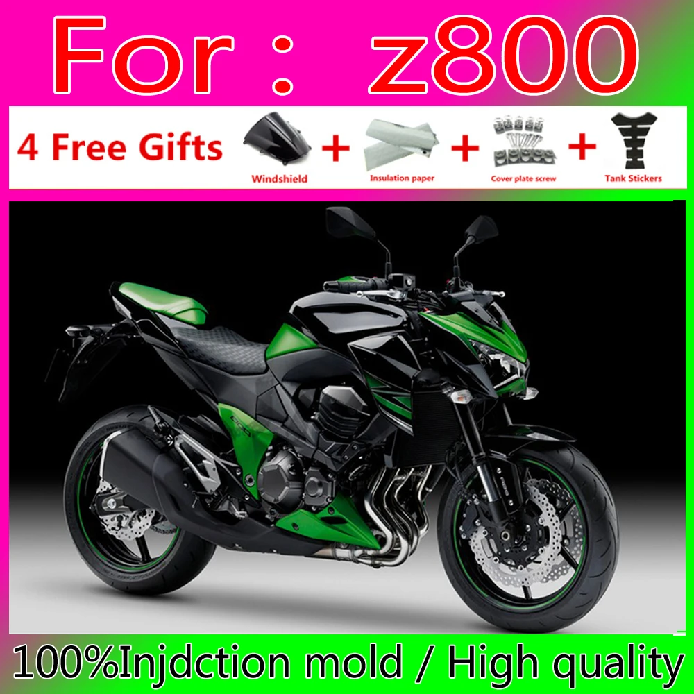 

Injection Mold Full Fairing Kit For Kawasaki Z800 13 16 z800 13-16 Motorcycle Bodywork Fairings green