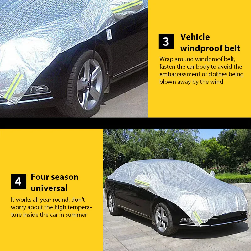 Waterproof Half Car Body Cover 4