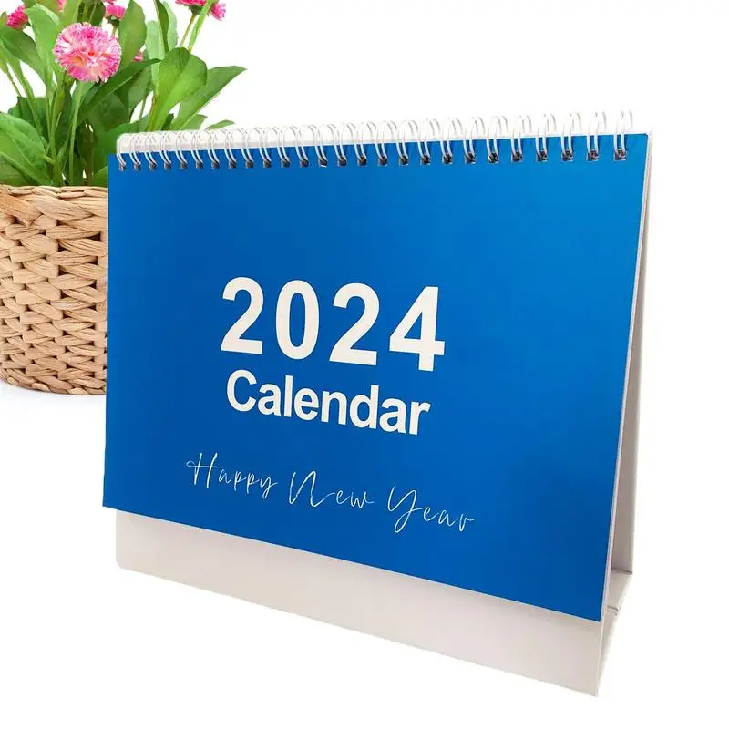 

Table Top Decor Desk Calendar 2024 Standing Desktop Calendar-2024 Calendars Office Home Desk Decoration