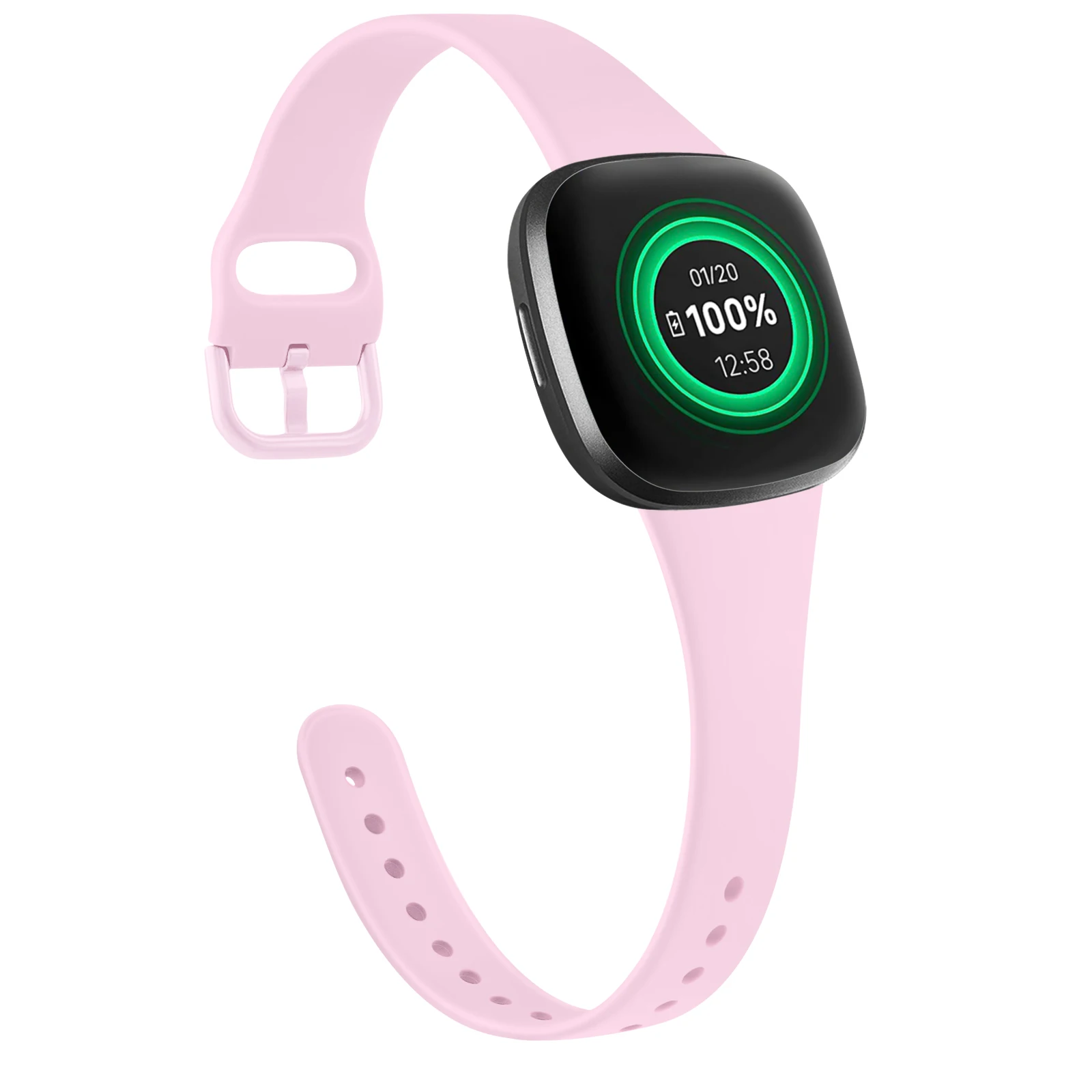 Silicone Slim Strap Band Bracelet Replacement