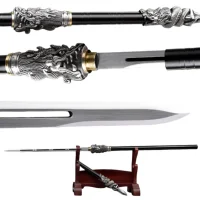 سيف "عصا التنين" الياباني للتدريب القتالي (صناعة يدوية) | Epic Japanese Dragon Staff Sword for Combat Training (Handmade)