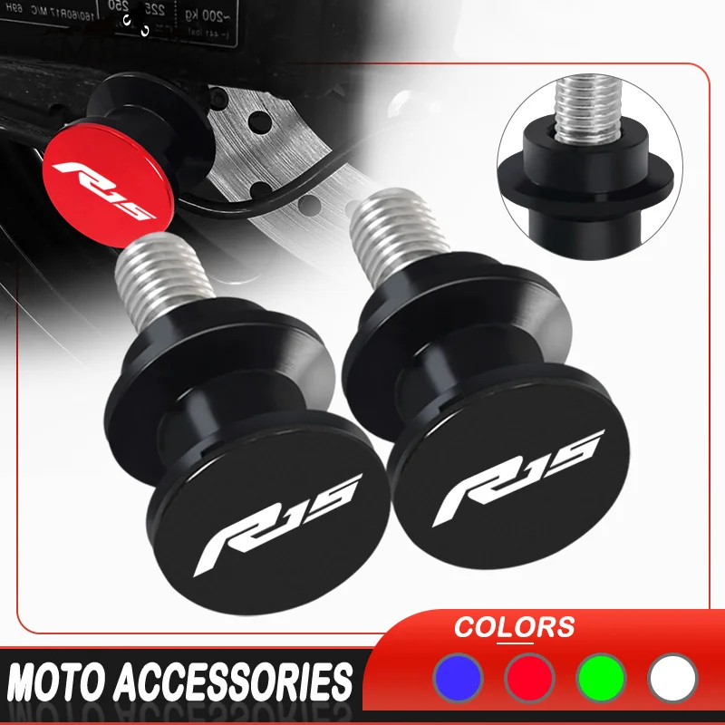 

Motorcycle Accessories Swingarm Spools Slider Stand For Yamaha R15 V3 V4 2013-2024 R25 2013-2024 Swing Arm Slider Screw r15 r25