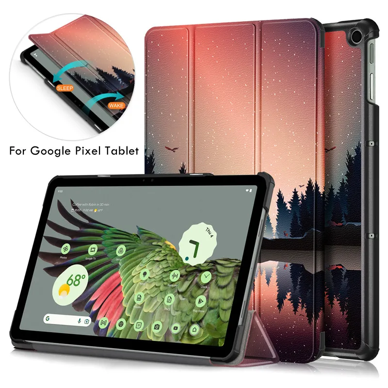 Per Google Pixel Tablet Case Tri-Folding Magnetic Pu Leather Smart Case Per Funda Google Pixel 2023 11 Pollici Tablet Cover Coque