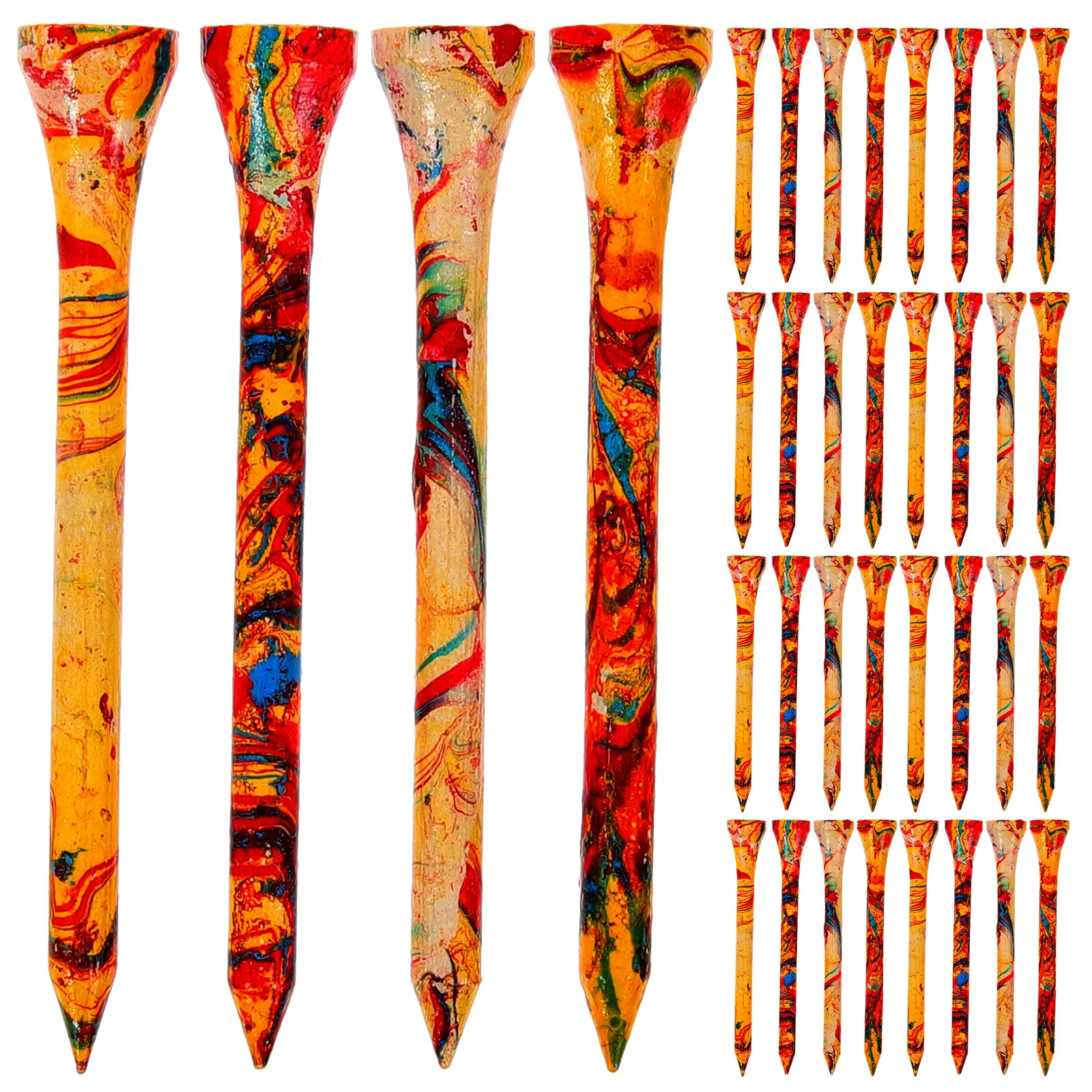 

50pcs Golfs Tees Professional Golfs Holders Golfing Spikes Outdoor Golfs Accessories