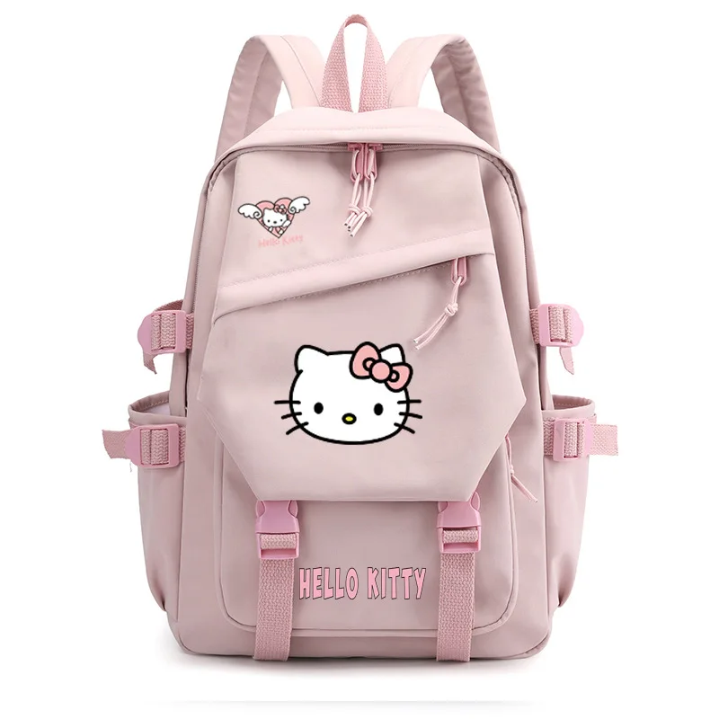 

Школьный рюкзак Sanrio для учеников, дышащий вместительный милый детский Ранец с рисунком Hello Kitty, канцелярские подарки
