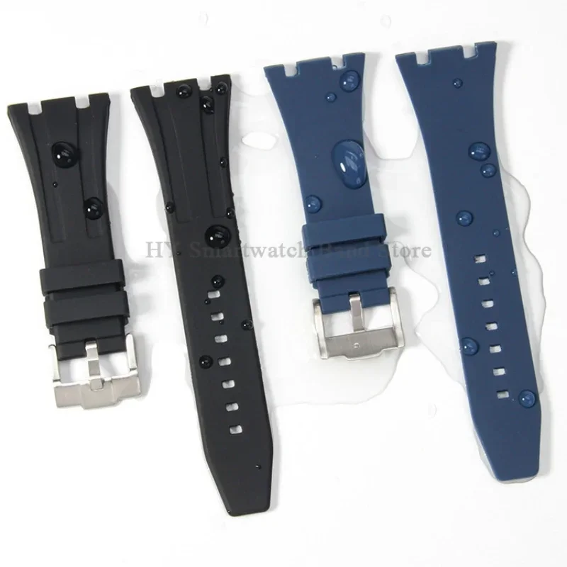 Rubber Waterproof Wristband with Metal Buckle