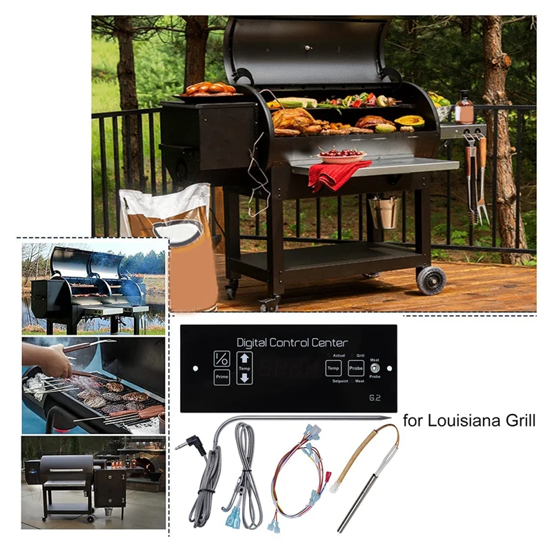 G2 Control Board , Digital Thermostat Control Board Kit For Louisiana CS570 CS450 LG700 LG900 Grill Accessories US Plug