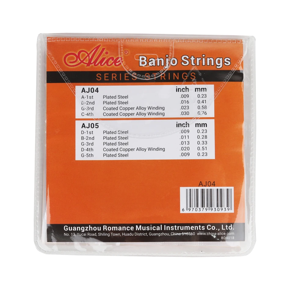 Alice AJ04 AJ05 4-Strings/5-Strings Banjo Strings