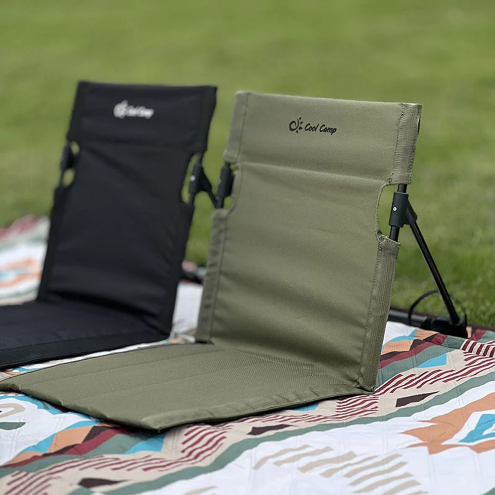 Outdoor Camping Folding Back Chair Garden Single Lazy Chair Backrest Cushion Portable Foldable Picnic Backchair Beach Chairs