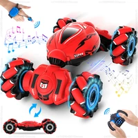 4WD RC Drift Car Off Road 2.4G Radio Remote Control Light Stunt Car 360° Rotating Climbing Car Toy for Christmas Children's gift 1