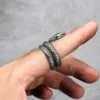 Golden Snake Animal Stainless Steel Mens Rings Punk Hip Hop Unique Trendy For Male Boyfriend Jewelry Creativity Gift Wholesale 6