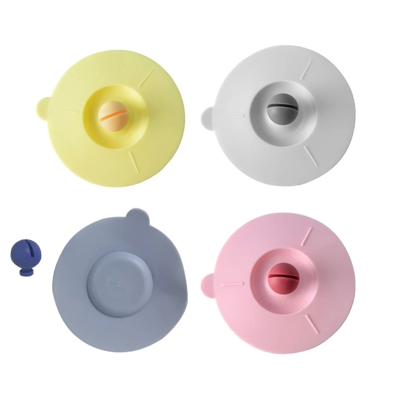 

Flexible Silicone Cup Lid Leakproof Mugs Lids Coffee Mug Suction Seal Lid