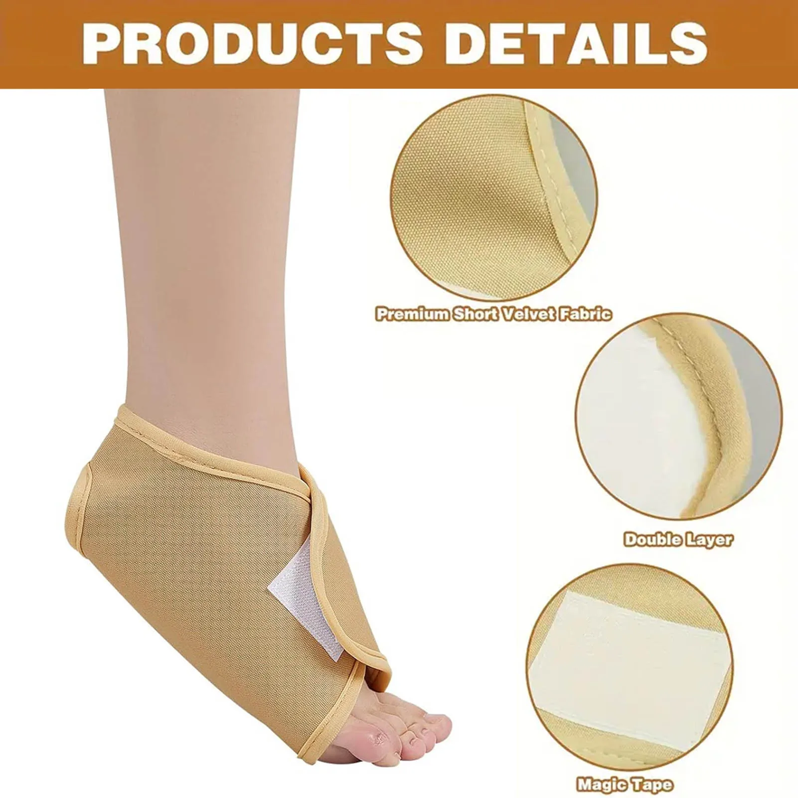 Feet Castor Oil Pack Wrap Reusable Organic Thyroid Foot Castor Oil Wrap Relaxing Your and Relieving Fatigue