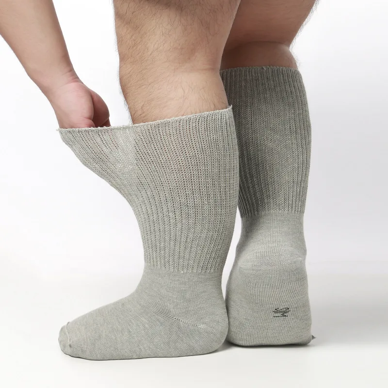 Cotton Socks Male Edema Obesity Care Antibacterial Loose Diabetic Socks Sugar Foot