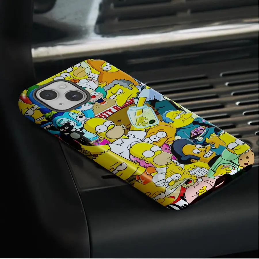 Cartoon The Simpsons Soft Cover Phone Case