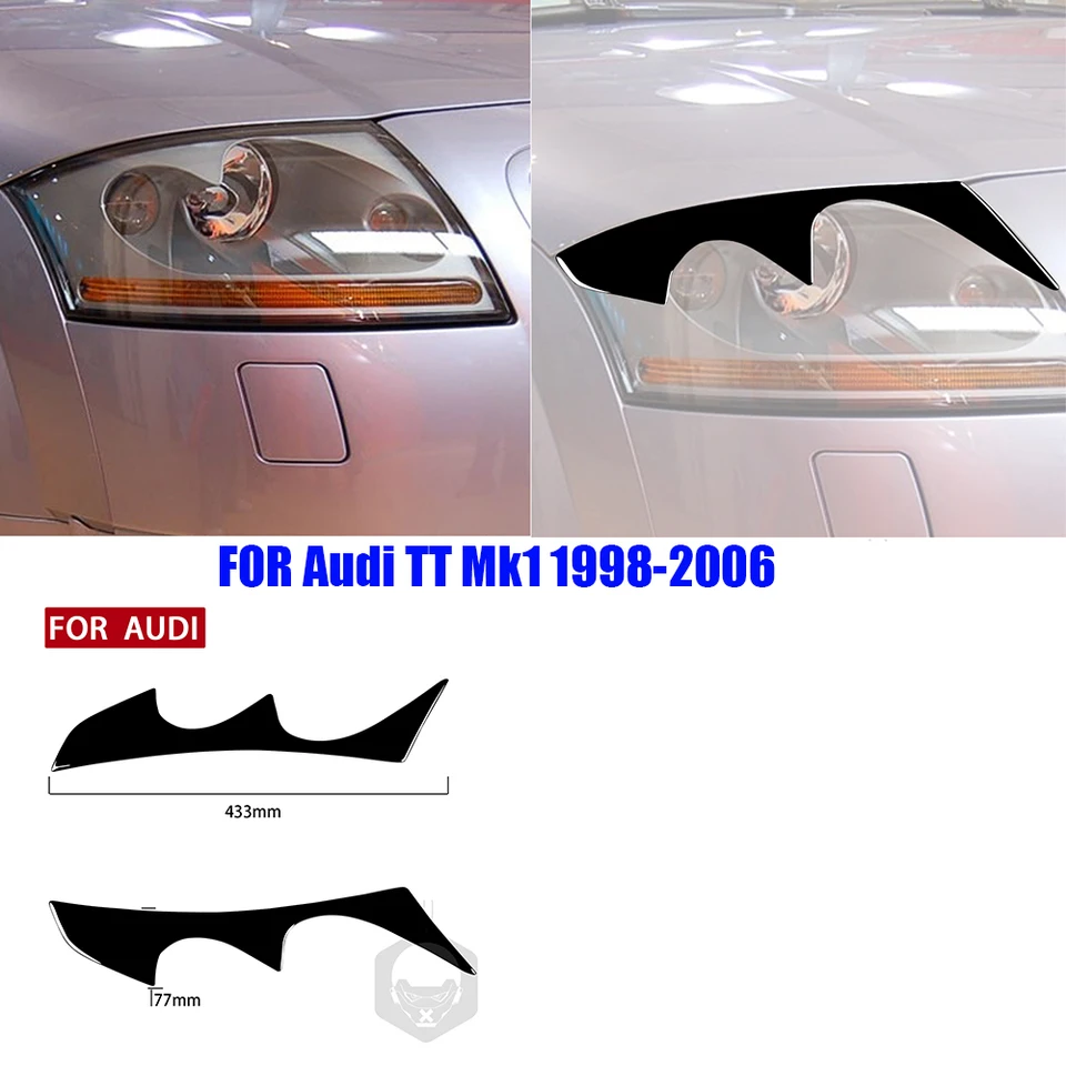 Scheinwerfer Augenbrauen Für Audi TT Mk1 1998-2006 - Schwarz