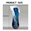 Sea Wave Vase, Wavy Vase Resin Blue Wavy Vase For Office Living Room Decorations Coffee Shop Decor 30Cm 6
