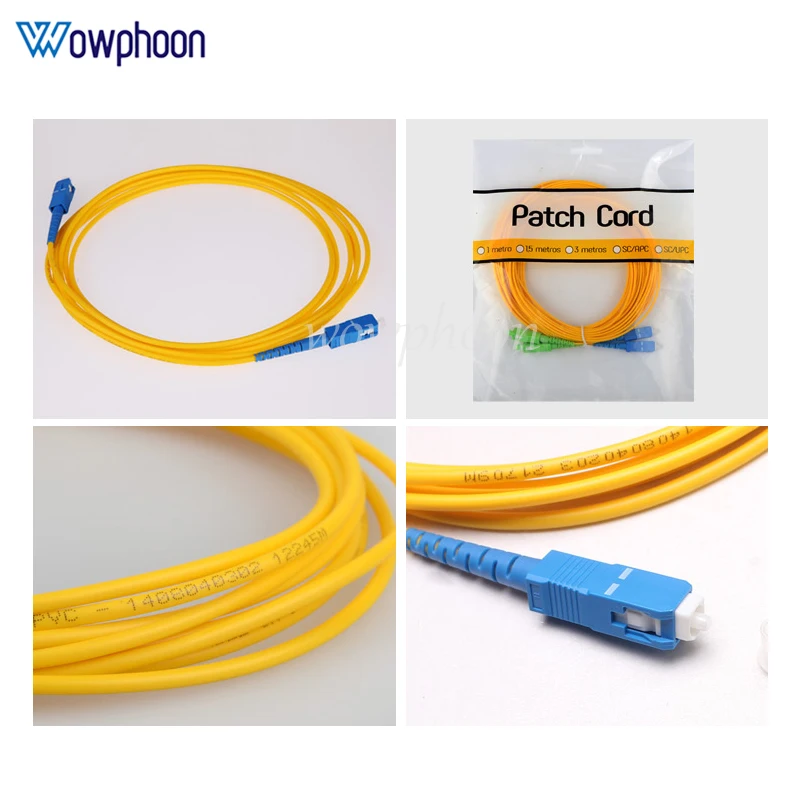Fiber Optic Jumper Cable SM Single Mode Simplex 3.0mm SC UPC-SC UPC 1 m 3 M 5m 10 m 15m customized