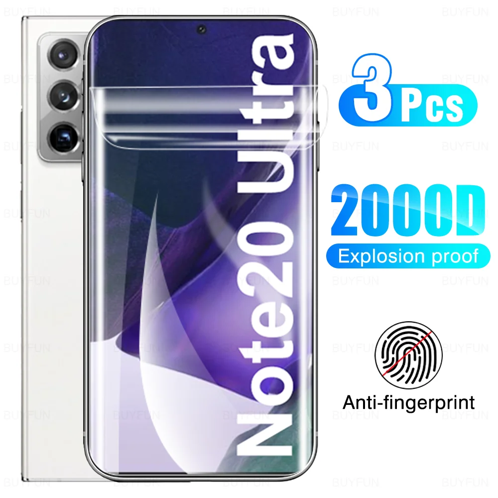3 Pezzi Per Samsung Galaxy Note 8 9 10 Lite 20 Ultra Hydrogel Film Sumsung Z Flip 3 4 5G Xcover 5 6 Pro J4 Plus J6 Screen Protector