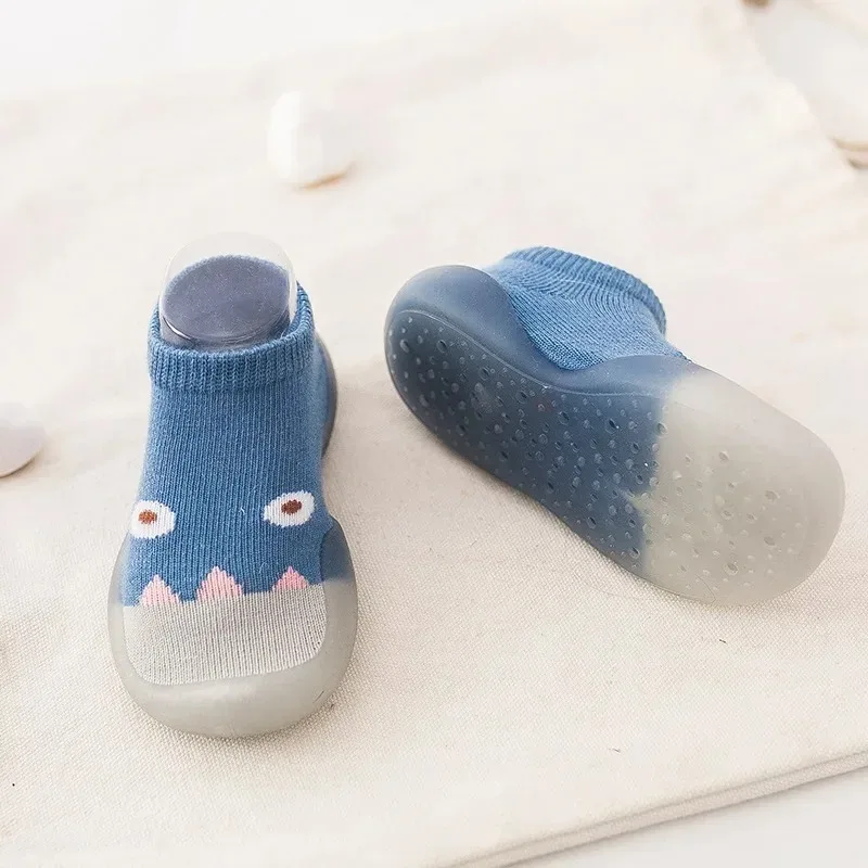 Summer Leisure Thin Cotton Baby Floor Shoes Children Indoor Non-Slip Wear-Resistant Socks Shoes Cute Baby Toddler Front Shoes