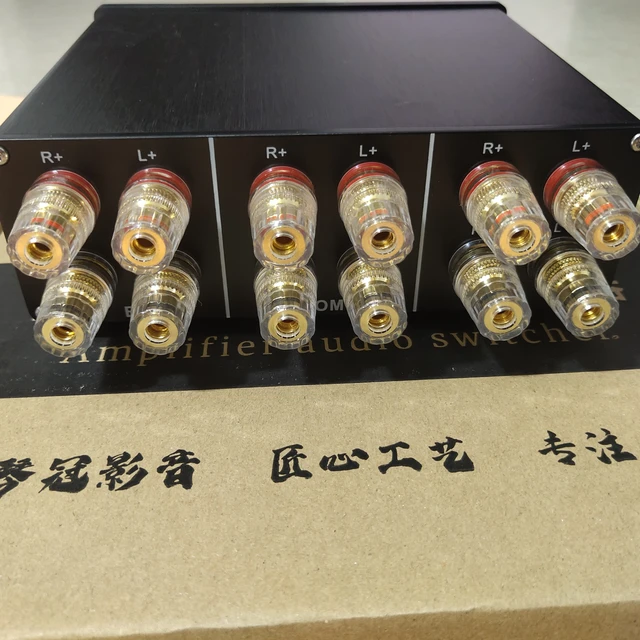NEW HIFI Audio Switcher Amplifier Speaker Selector Level UV, 60 OFF