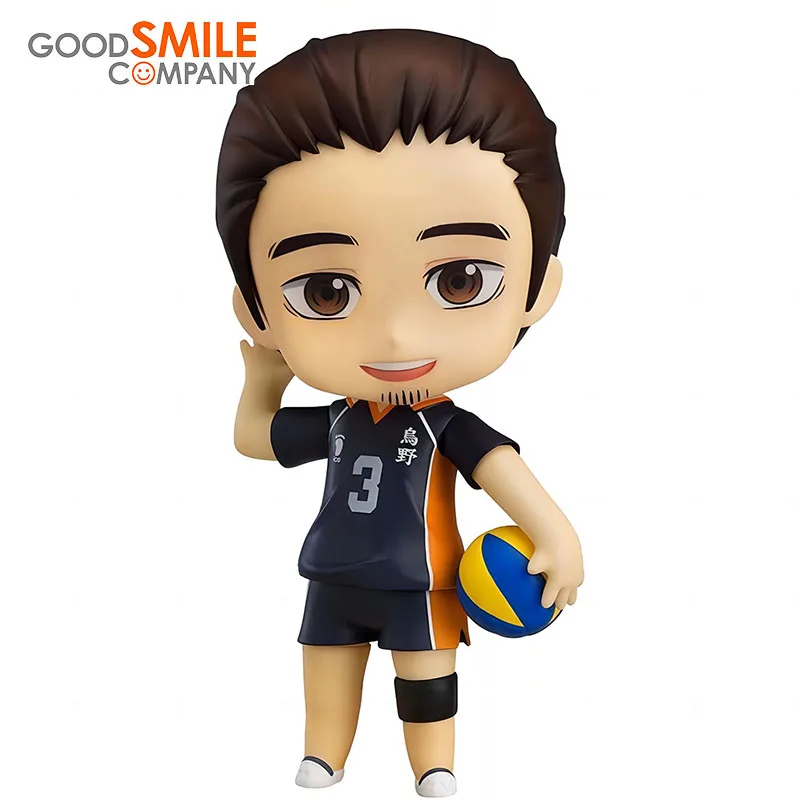 

In Stock Original GSC Nendoroid 914 Haikyuu Azumane Asahi PVC Anime Figure Action Figures Model Toy