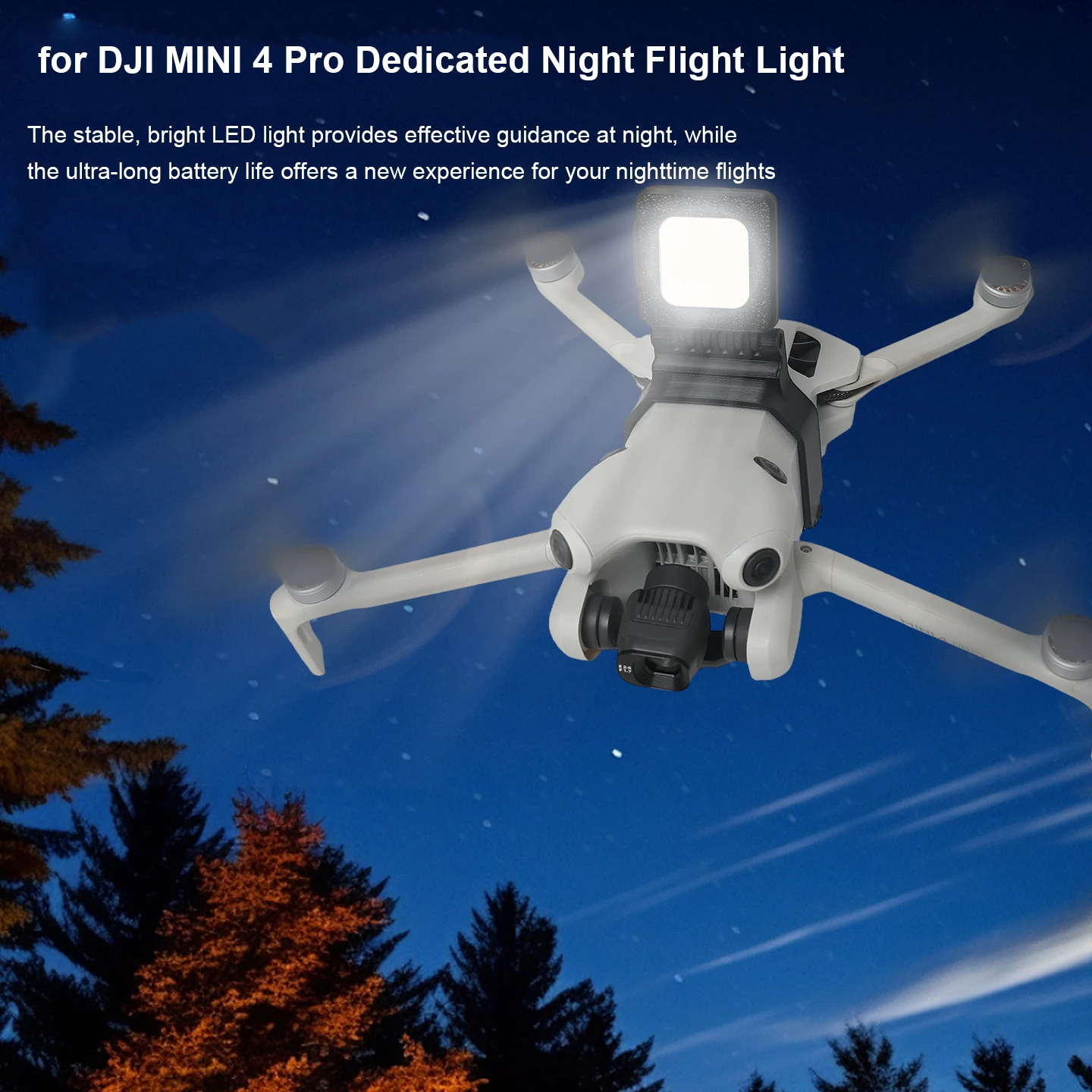 Feu de navigation LED pour DJI Mini 4 Pro - Rechargeable, 3 modes, 180°
