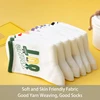6 Pairs of Women's Spring and Autumn Letter Slogans Fashionable and Versatile College Style Summer Breathable Mid Length Socks 4