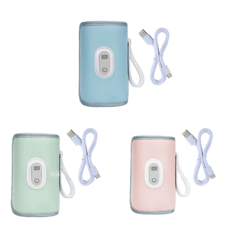 

YYDS USB Charging Feeding Bottle Heater Heating Sleeve Milk Warmer 5 Temperature Adjust Insulated Breastmilk Warm Bag