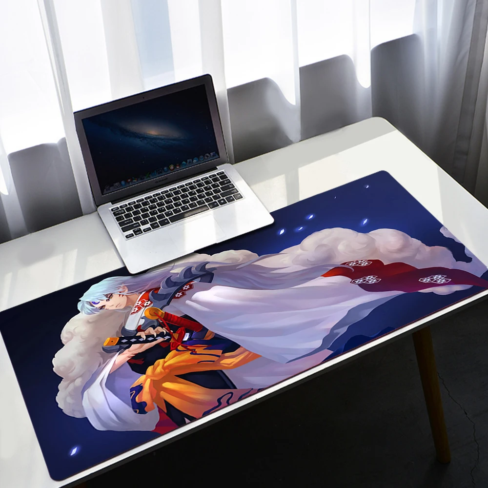 

Inuyasha Gaming Pc Accessories Kawaii Mouse Pad Gamer Rubber Mat Mausepad Mousepad Mats Keyboard Cabinet Mause Laptops Pads Xxl