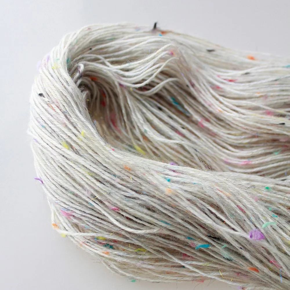 100g Merino Wool Polyester NEP Angelina Yarn, Soft Fancy Yarn for Knitting Crocheting Sweater Cardigan Pullover Scarf 2