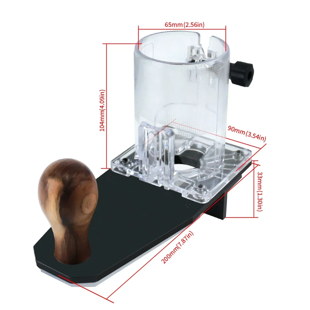 Precision Edge Forming Router Base - Woodworking Guide for Circle Cutting & Corner Rounding