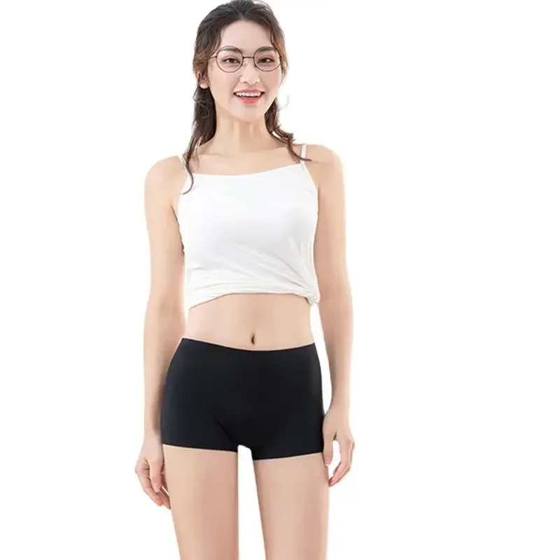 Panties for Women Ice Silk Shorts Boxer Underpants Seamless Female Underwear Cozy Underwear Women Safety Pants Woman Panties