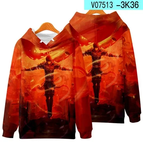 Monkey King Sun Wukong 3D Print Oversized Women/Men Hoodie Sweatshirt Streetwear Hip Hop Pullover Hooded Jacket Male Tracksuit