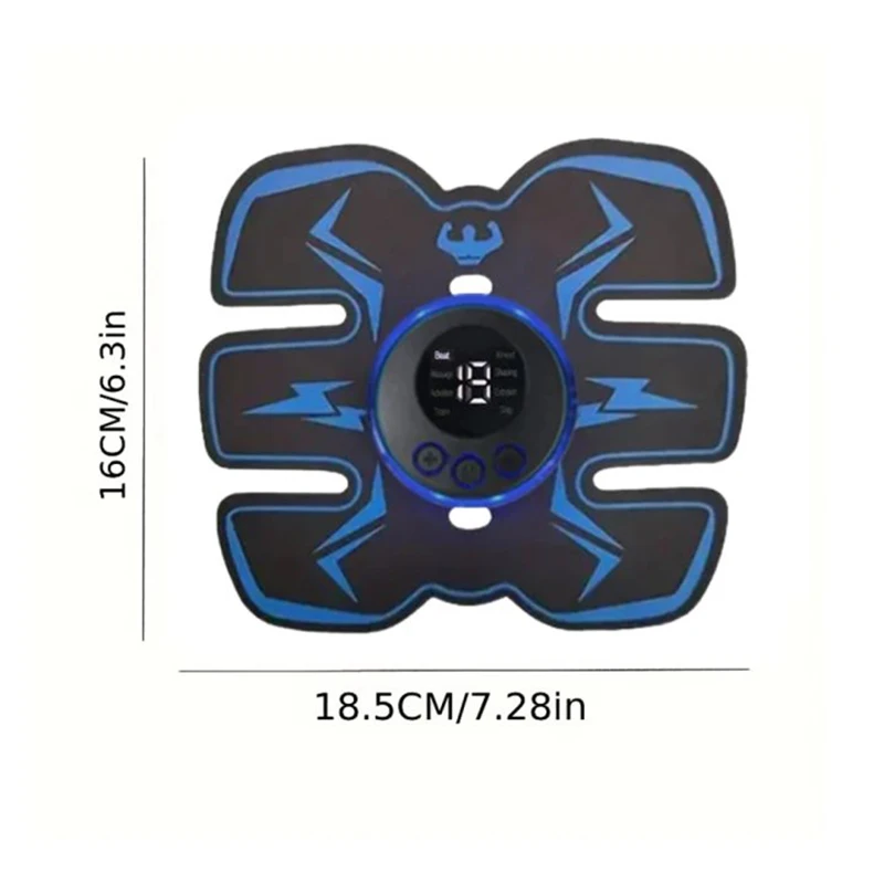 USB Charging EMS Muscle Stimulator Wireless Muscle Stimulation Trainer Smart Fitness Abdominal Training Slimming Tool