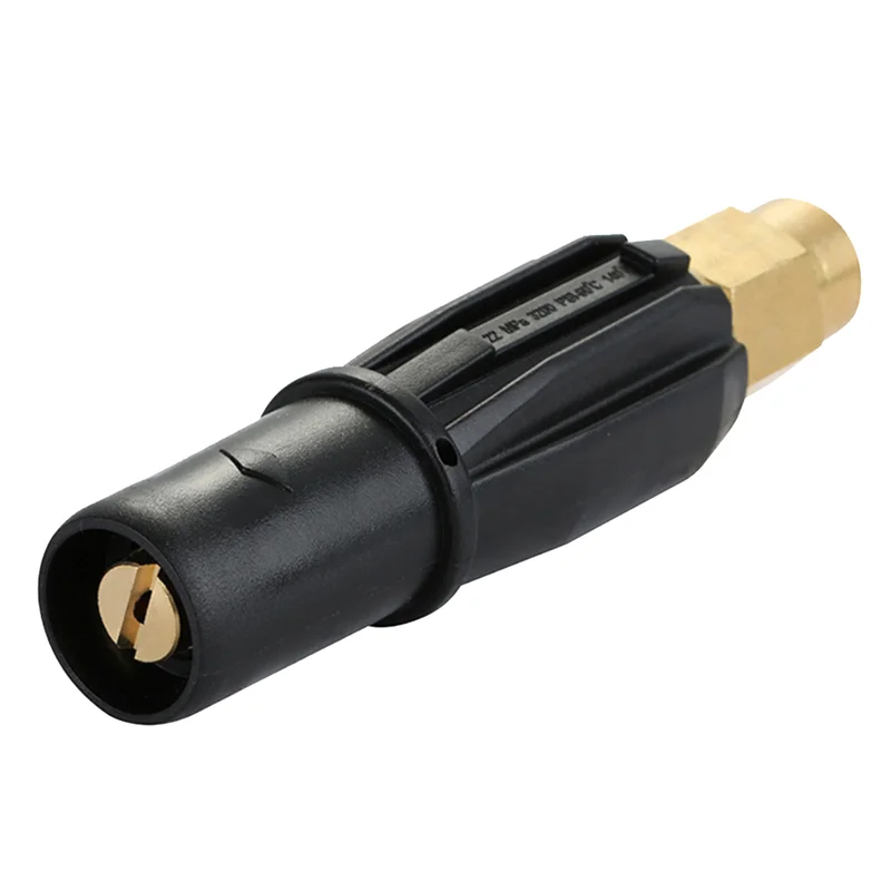 Brass Fan-Shaped Snow Foam Nozzle Self-Priming Nozzle for High Pressure Washer Generator Car Cleaning Accessory M14