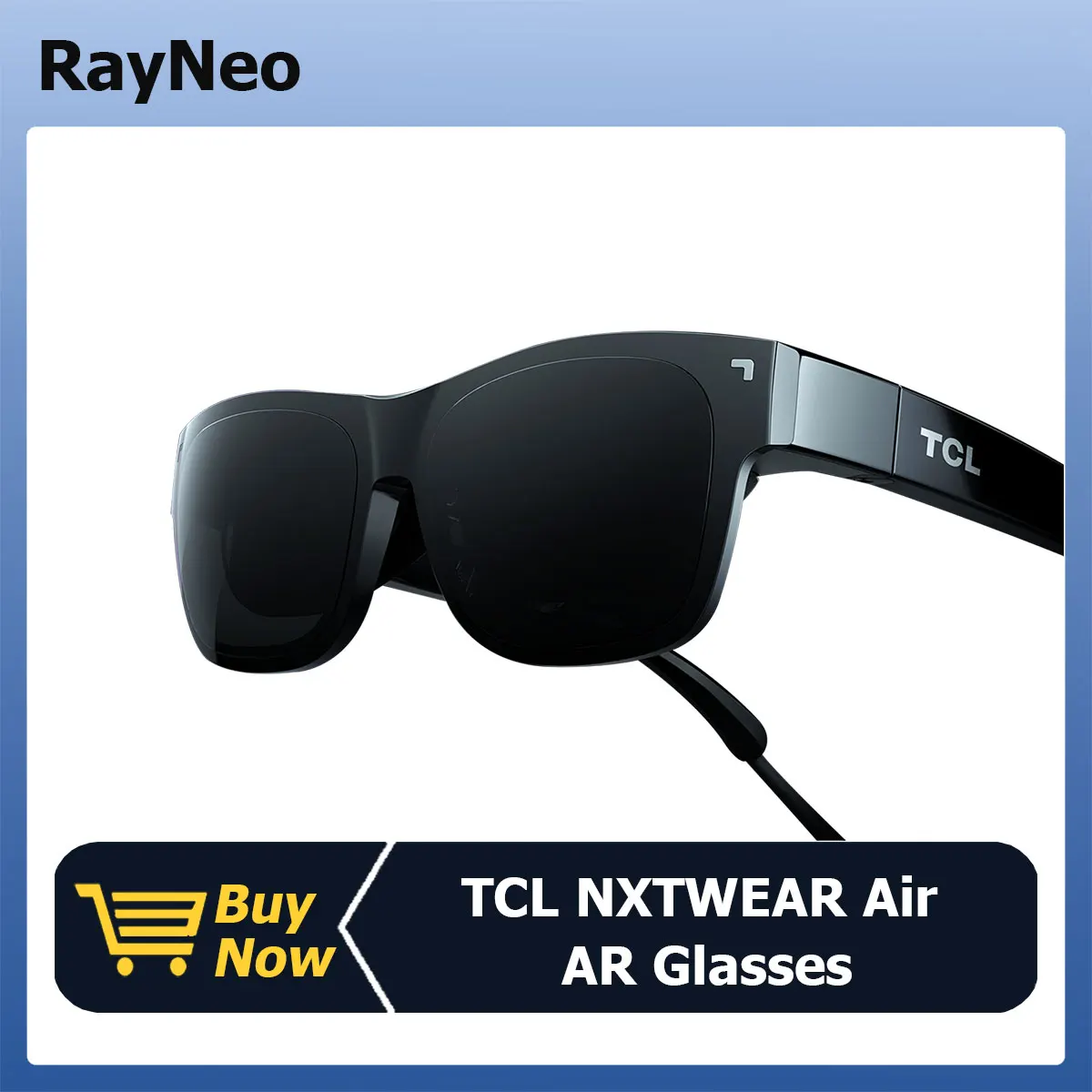 TCL RayNeo NXTWEAR AIR AR Glasses Dual Full HD Micro-OLED Display 140" Screen Private Cinema for Phones Computer
