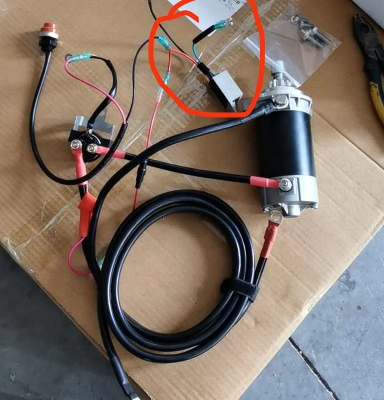 Electric Start Conversion Kit For Mercury Tohatsu 40hp 50hp Outboard